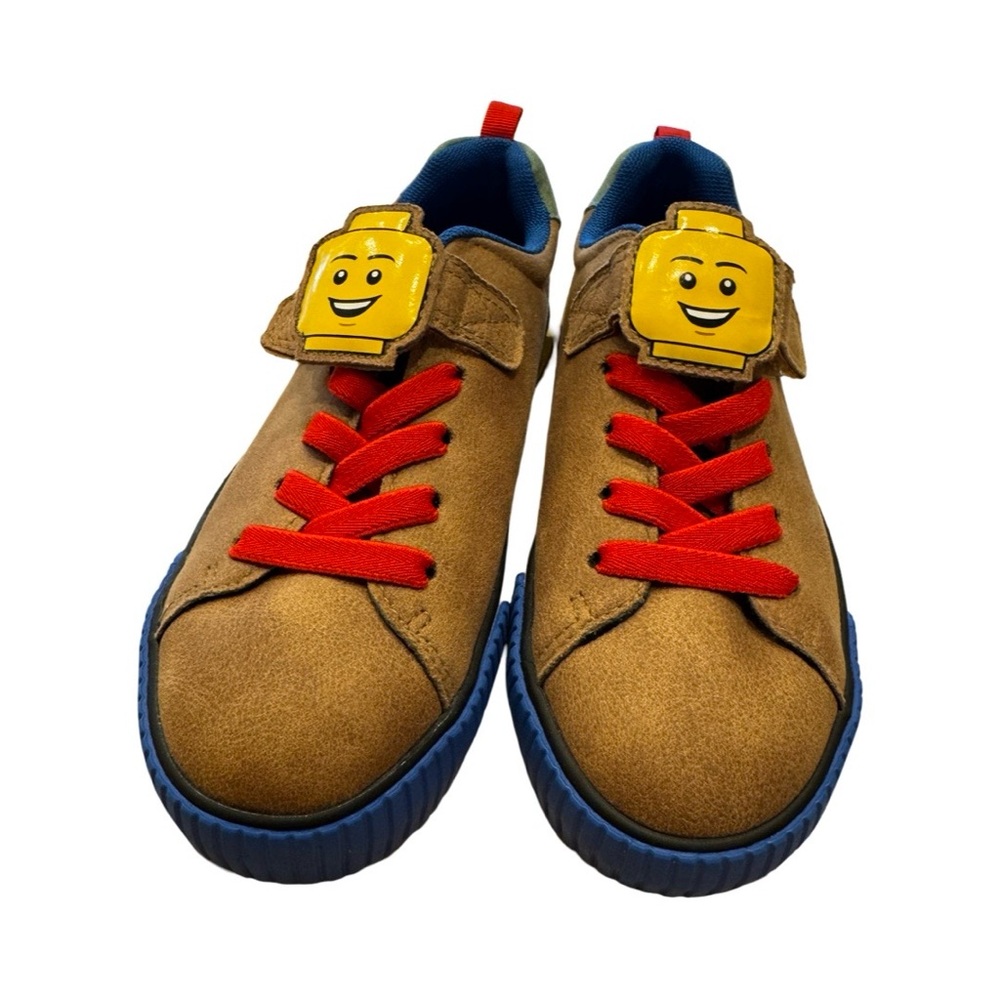 LEGO Kids Sneakers - Tan and Red with Blue Highlights